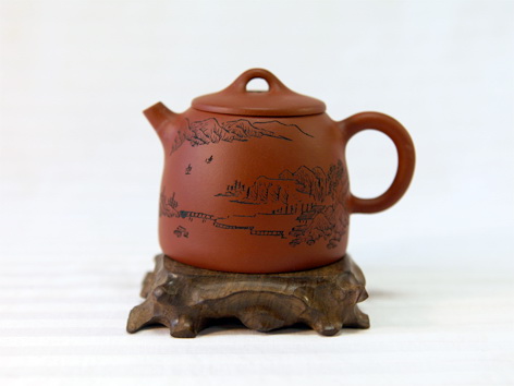 Чайник заварочный глиняный «Пейзаж»